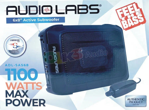 Subwoofer Amplificado Audio Labs Adl-sas68 1000w 6x8puLG Color Negro