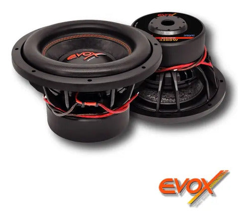 Subwoofer 12 Pulgadas Evox Evx12pw 3200w Max Spl Open Show Color Negro