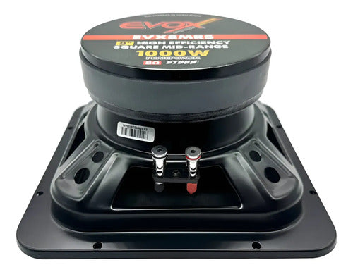 2 Medio Rango Cuadrado De 8'' 500w. Rms 8 Ohms Evox Evx8mrs