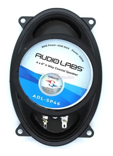 Par De Bocinas 4x6 450w Max 45w Rms 4ohms Audiolabs Adl-sp46