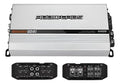 Amplificador Audio Labs Monster Mini4 2400w Max 4 Ch Clase D Color Plateado