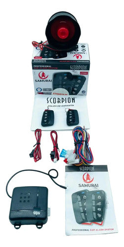 Alarma Automotriz 16 Funciones 4 Canales Scorpion Samurai
