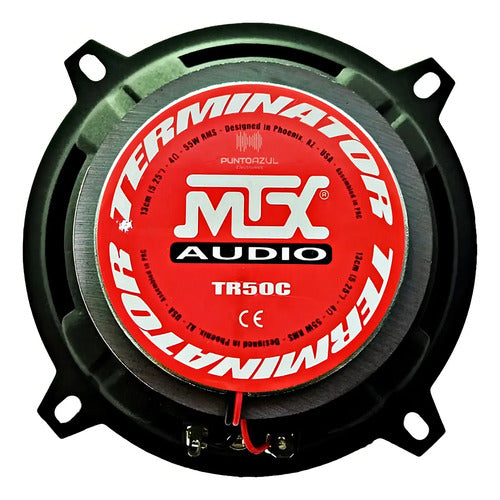 Bocinas 5.25 Pulgadas Mtx Audio Tr50c 220w Max 2 Vías Color Rojo