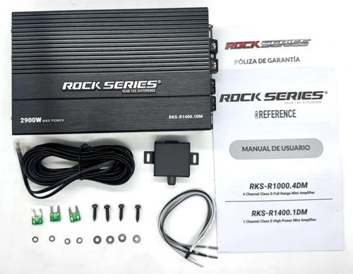Amplificador Mini 1 Canal 1400w Rms Rockseries Rks-r1400.1dm