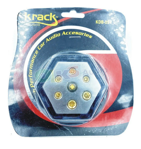 Distribuidor Corriente 2 Calibre 0, 4 Calibr 4 Krack Kdb-2sv