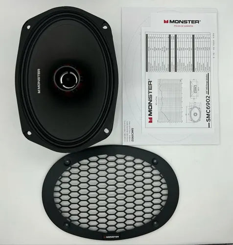 Par D Medio Rango Coaxial 6x9 600w Rms 8 Ohm Monster Smc6902