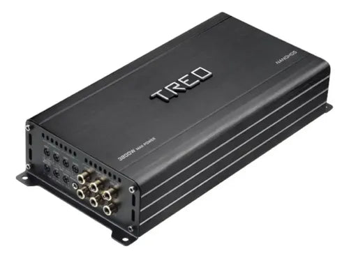 Amplificador 5 Canales Treo Nanohd5 Clase D Para Auto Potente 110wx4 + 900wx1 Negro