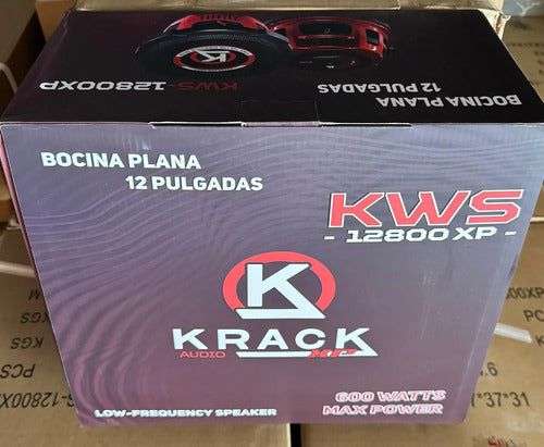 Subwoofer Plano De 12´´ 300w Rms 4+4 Ohm Krack Kws-12800xp