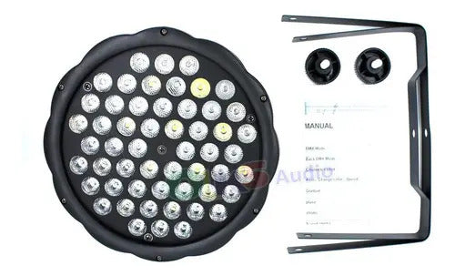 Cañon Par Led 54 X 3 Watt Rgb Ambar Dmx 512 Steelpro 354bpar