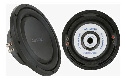 Subwoofer Plano 10'' 1000w. Max 4+4 Ohms Audiolabs Adl-swp10