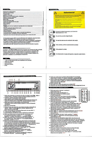 Autoestéreo Bluetooth Rock Series Rks-8100hp Bi-amplificado