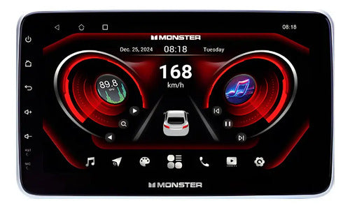 Estéreo Con Pantalla Monster Had310-d9 Con Bluetooth Color Negro
