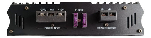 Amplificador Atomic 1 Canal Galaxy1 1500w Bass Open Show Color Negro