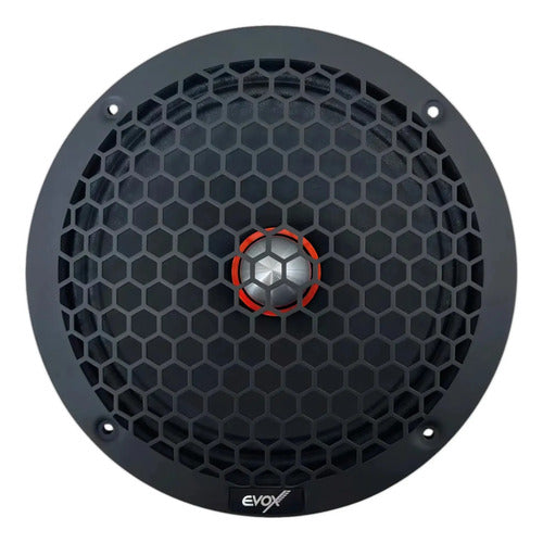 2 Medios Rangos 8'' Led Azul 400w Rms Open Show Evox Evx8led
