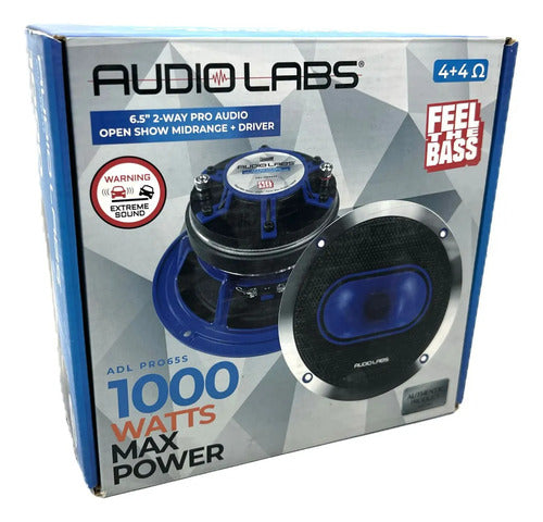 Un Medio Rango Con Driver De 6.5 Pulgadas De 500 Watts Rms 1000 Watts Max. Marca: Audiolab