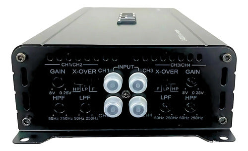 Amplificador Mini 4 Canales Clase D 1200w. Rms Treo Nanohd4