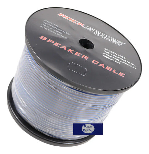 Rollo De Cable X Bocina Cal. 18 300mt. Rockseries Sc18300bb
