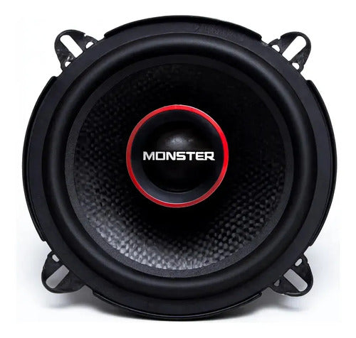 Bocinas Coaxiales De 5.25 PuLG Monster Ms52c 45w Rms 4 Ohms Negro