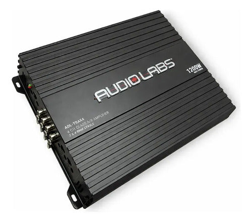 Amplificador 4 Ch Audio Labs Adl-trax4 1200w Max Clase Ab Negro