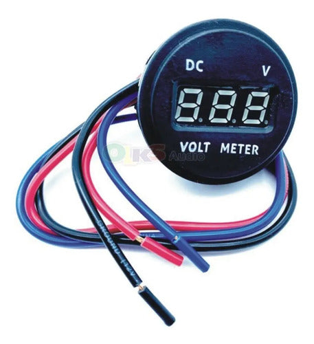 Voltimetro Medidor De Voltaje Digital Azul Rockseries Dv220b