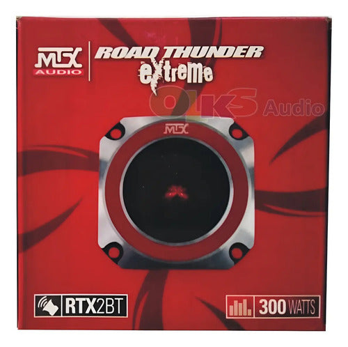 1 Tweeter Bala Pro Audio Spl Open Show 2'' 300w. Mtx Rtx2bt Color Rojo Y Cromo