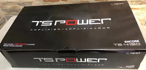 Amplificador 4 Canales 720w Rms Marca Nesa Te-4150 Para Carro Y Camioneta Negro