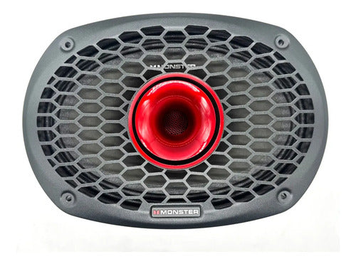 2 Medios Rango Con Driver 6x9 700w Rms 8 Ohm Monster Smd6903