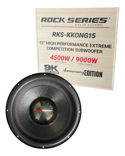 Subwoofer 15 Rock Series Anniversary Rks-kkong15 9000w Kong Color Negro