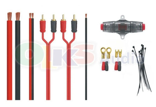 Kit De Instalación Calibre 8 Nakamichi Nk-wk28 Hasta 700w