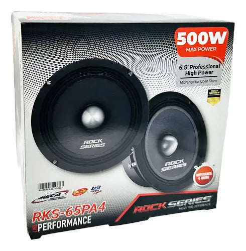 Medio Rango 6.5'' 250w Rms 500 Max 4ohm Rockseries Rks-65pa4