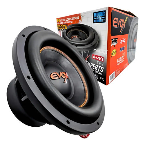 Subwoofer 12 Pulgadas Evox Evx12pw 3200w Max Spl Open Show Color Negro