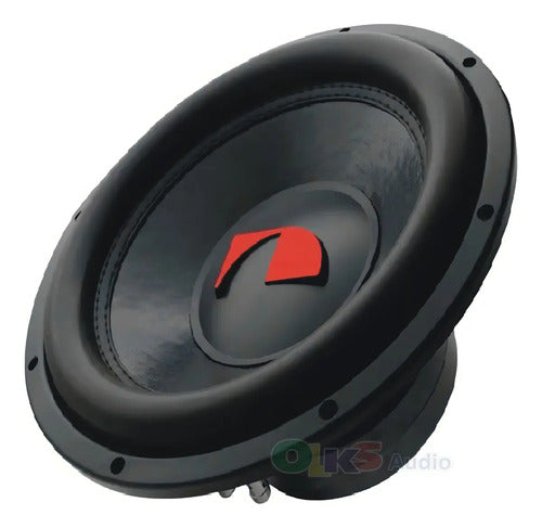 Subwoofer De 12 2 Ohms 600w Rms Nakamichi Nsw-z1206d2 Color Negro Con Rojo