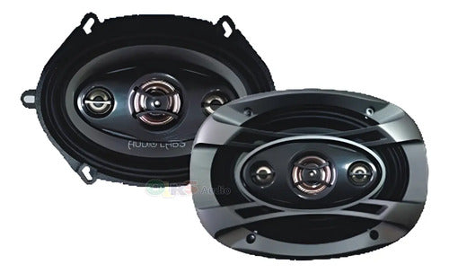 Par De Bocinas 5x7 6x8 4 Vias 50watts Rms Audiolabs Adl-sp57