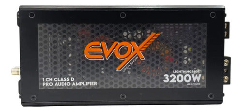 Amplificador Clase D 1 Canal 3200w. Led Evox Lightning1600.1