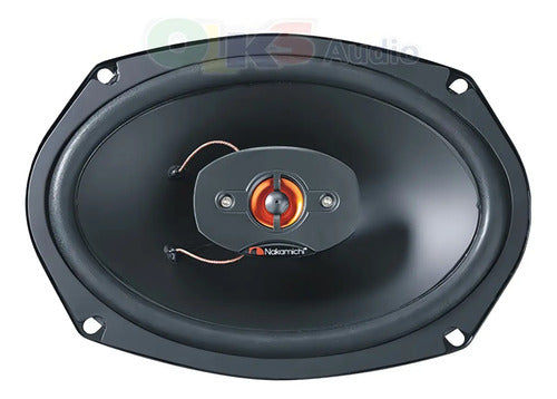 Par De Bocinas 6x9 4 Vias 500 Watts 50 Rms Nakamichi Nse6907 Color Negro