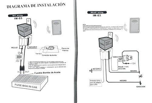 Inmobilizador Inalambrico Tipo Relay Auto Extreme Inmo-rel