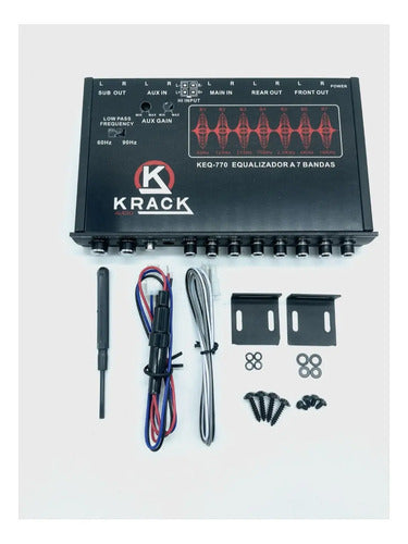 Ecualizador De 7 Bandas Crossover 6 Canales 8v Krack Keq-770
