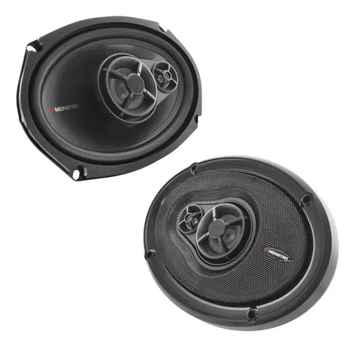 Par Bocinas Coaxiales 6x9 3 Vias 90w Rms 4ohm Monster Sxc693