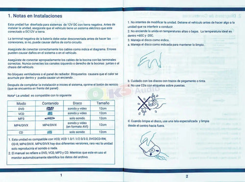 Autoestéreo 6.2 Pulgadas Coustic Co-2800 Hd Bluetooth Usb