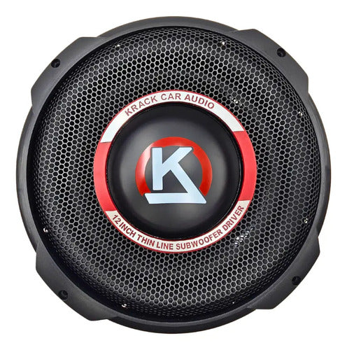 Subwoofer Plano De 12´´ 300w Rms 4+4 Ohm Krack Kws-12800xp