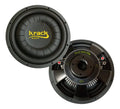 Subwoofer Plano De 12 150w. Rms 4 + 4 Ohms Krack Kws-1244dvc Color Negro Con Amarillo