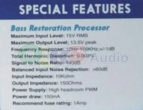 Epicentro Con Control De Doble Perilla Audio Labs Adl-ep1000