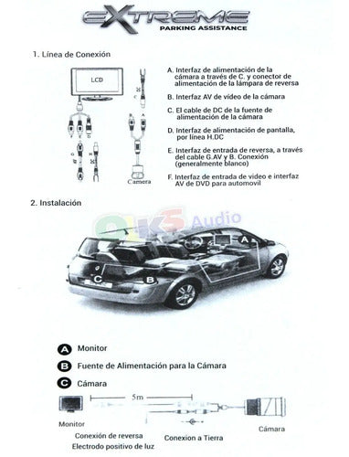 Cámara De Reversa Automóvil Visión Nocturna Extreme Ex-683