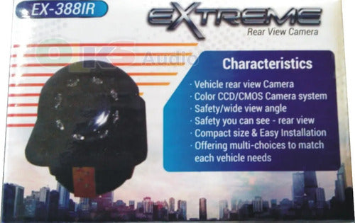 Camara Reversa Con Infrarojo Para Automóvil Extreme Ex-388ir Vision Nocturna Hd