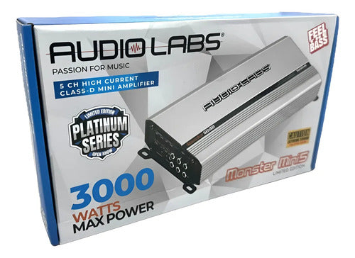 Amplificador Mini 5 Canales 1500 Rms Audiolabs Monster Mini5