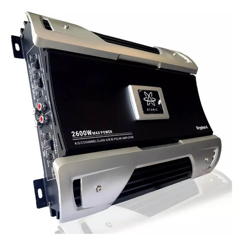 Amplificador Atomic Krypton 4 2600 W 4 Canales Clase A Negro