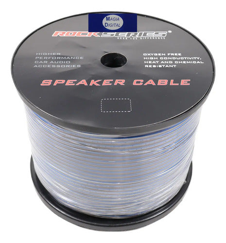 Rollo De Cable X Bocina Cal. 18 300mt. Rockseries Sc18300bb