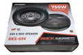 Par De Bocinas 6x9 De 4 Vias 850 Watts Rockseries Rks-n694
