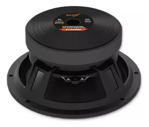2 Medios Rangos De 8 Profesional 500w Rms 8 Ohm Evox Evx8mrp Negro