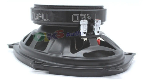 2 Medios Rangos De 5x7 Y 6x8 275w Rms Open Show Treo Tr-57mr Color Negro